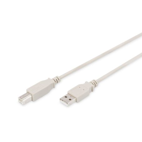 Assmann USB 2.0 connection cable, type A - B 1,8m Beige