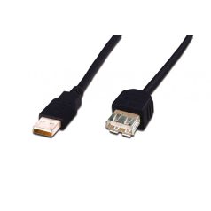 Assmann USB 2.0 extension cable, type A 3m Black