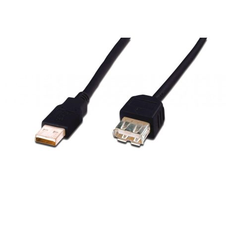 Assmann USB 2.0 extension cable, type A 5m Black