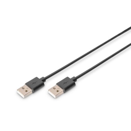 Assmann USB connection cable, type A 1m Black