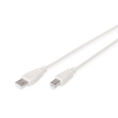 Assmann USB connection cable, type A - B 1,8m Beige