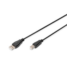 Assmann USB connection cable, type A - B 1,8m Black