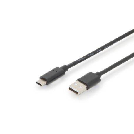 Assmann USB Type-C connection cable, type C to A 3m Black