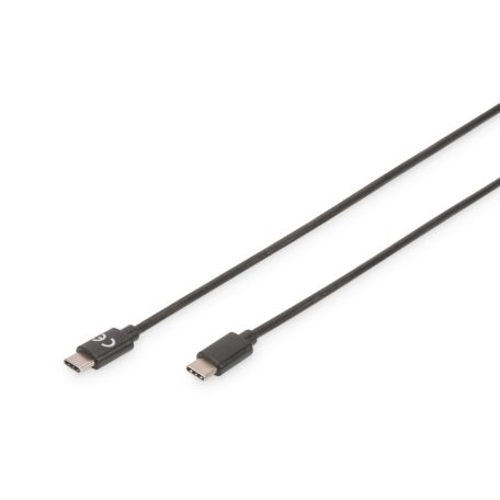 Assmann USB Type-C connection cable, type C to C 1,8m Black