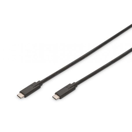 Assmann USB Type-C connection cable, type C to C 1m Black