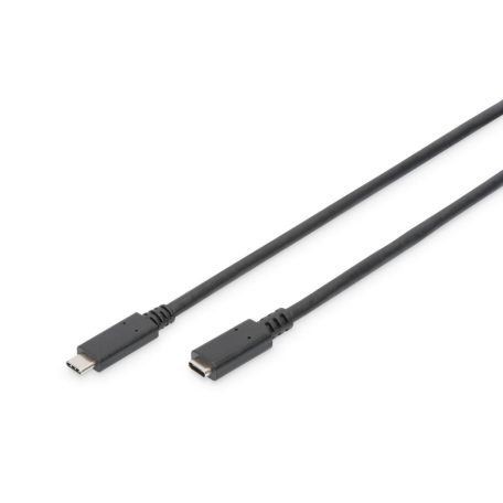 Assmann USB Type-C extension cable, type C 1,5m Black