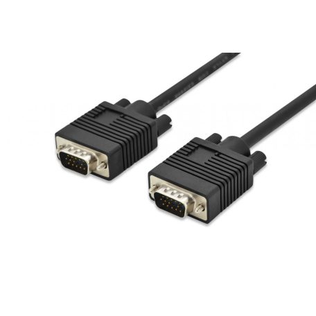 Assmann VGA Monitor connection cable, HD15 1,8m Black