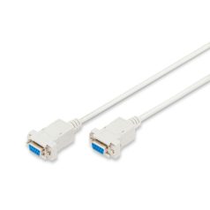 Assmann Zero-Modem connection cable, D-Sub9 1,8m Beige