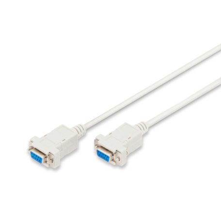 Assmann Zero-Modem connection cable, D-Sub9 1,8m Beige