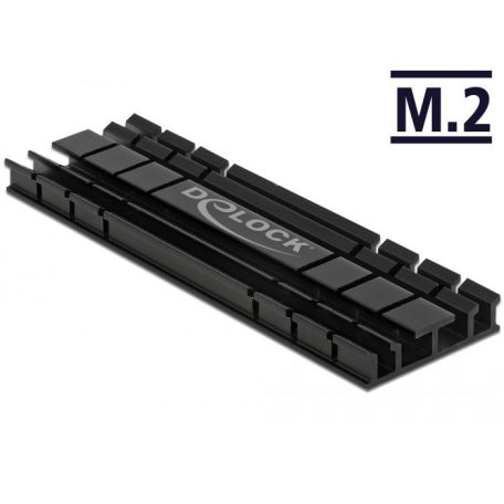 DeLock Heat Sink flat 70mm for M.2 module Black