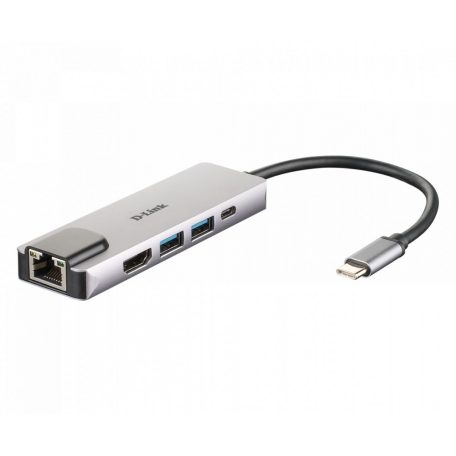 D-Link DUB-M520 5-in-1 USB-C Hub with HDMI/Ethernet and Power Delivery