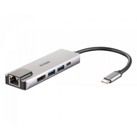 D-Link DUB-M520 5-in-1 USB-C Hub with HDMI/Ethernet and Power Delivery