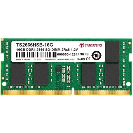 Transcend 16GB DDR4 2666Mhz SODIMM