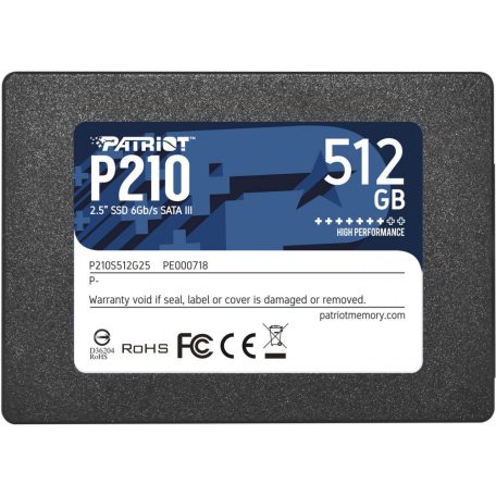 Patriot 512GB 2,5" SATA3 P210