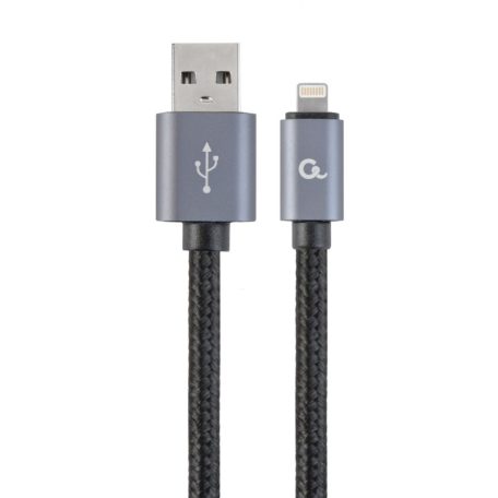 Gembird CCB-mUSB2B-AMLM-6 USB2.0 - Lightning cable 1,8m Black