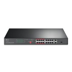   TP-Link TL-SL1218P 16Port 10/100 Mbps + 2Port Gigabit Rackmount Switch with 16Port PoE+