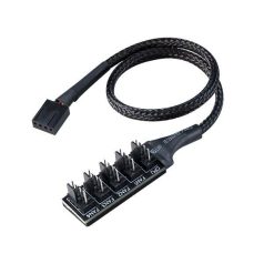 Akasa Flexa FP5 4pin Molex - 5x 4pin PWM 0,3m Black