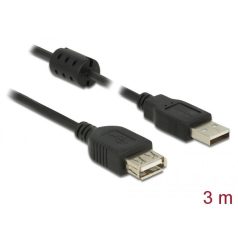   DeLock Extension cable USB 2.0 Type-A male > USB 2.0 Type-A female 3m Black