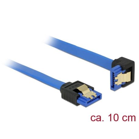 DeLock Cable SATA 6 Gb/s receptacle straight > SATA receptacle downwards angled