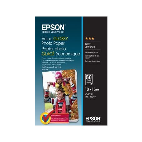 Epson Value 183g 10x15cm 100db Fényes Fotópapír