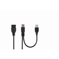   Gembird CCP-USB22-AMAF-3 Dual USB 2.0 A-plug A-socket extension cable 0,9 m Black