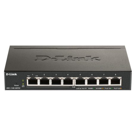 D-Link DGS-1100-08PV2 8-Port Gigabit PoE Smart Managed Switch