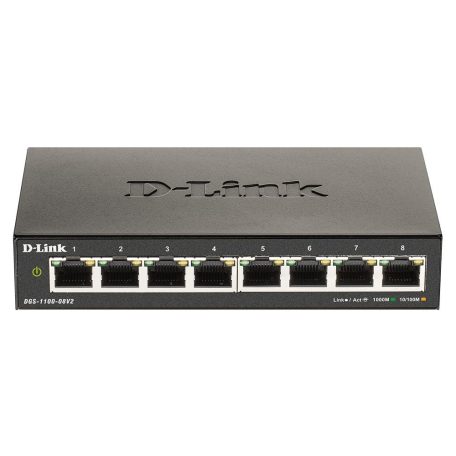 D-Link DGS-1100-08V2 8-Port Gigabit Smart Managed Switch