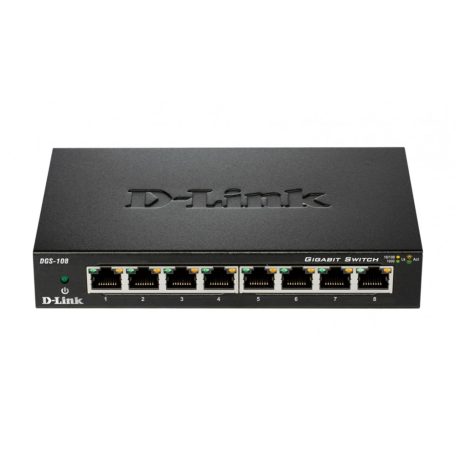 D-Link DGS‑108GL 8‑Port Gigabit Unmanaged Desktop Switch