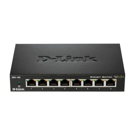 D-Link DGS‑108GL 8‑Port Gigabit Unmanaged Desktop Switch