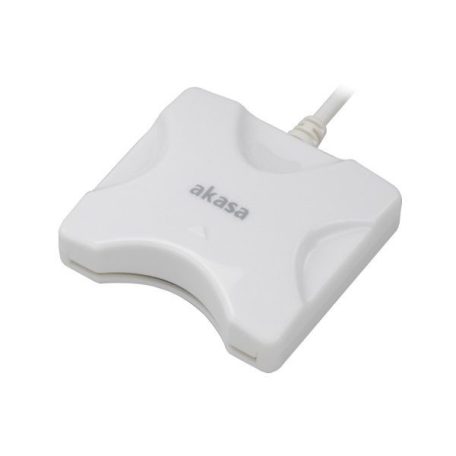 Akasa AK-CR-03WHV2 External Smart Card Reader White