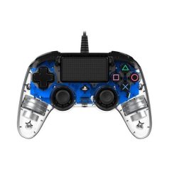 Nacon Wired Illuminated Compact USB Gamepad Transparent/Blue