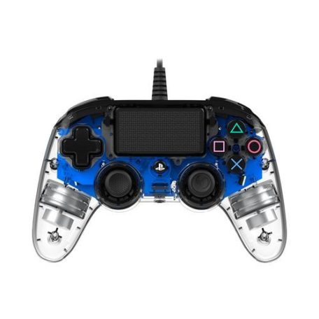 Nacon Wired Illuminated Compact USB Gamepad Transparent/Blue