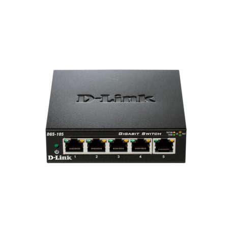 D-Link DGS‑105 5‑Port Gigabit Unmanaged Desktop Switch