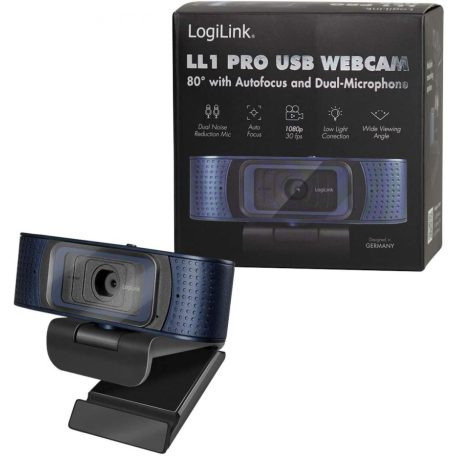 Logilink LL1 Pro Webkamera Black/Blue