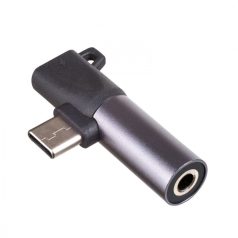   Akyga AK-AD-62 USB type C / USB type C / Jack 3.5mm Adapter Black