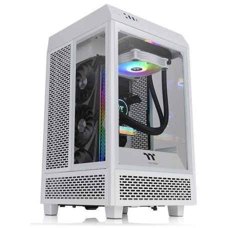 Thermaltake The Tower 100 Snow Mini Tempered Glass White