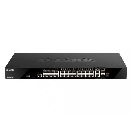 D-Link DGS-1520-28 24x1000Mbps + 2x10G + 2xGigabit SFP+ Smart Managed Switch