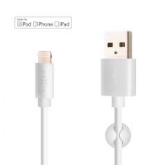   FIXED adat és töltő kábel USB/Lightning csatlakozóval, 2 méter, MFI certified, 20W, Fehér