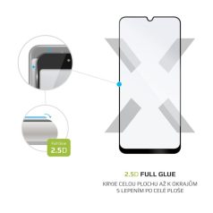   FIXED Samsung Galaxy A50 / A50s / A30s rögzített teljes borítású üvegfólia, Full Glue, fekete