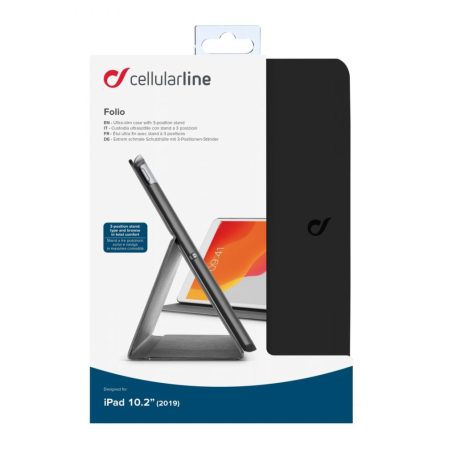 Cellularline Case with stand FOLIO for Apple iPad 10.2" (2019), black