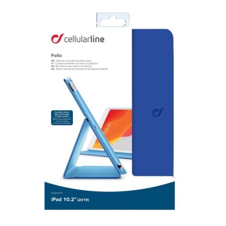 Cellularline Case with stand FOLIO for Apple iPad 10.2" (2019), blue