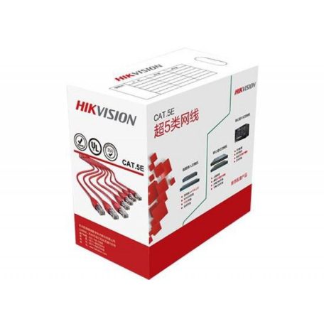 Hikvision DS-1LN5E-S UTP fali kábel, cat5e, 305 fm, 0,5 mm rézmag