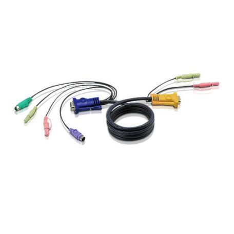 ATEN PS/2 KVM Cable with 3 in 1 SPHD and Audio 1,8m Black