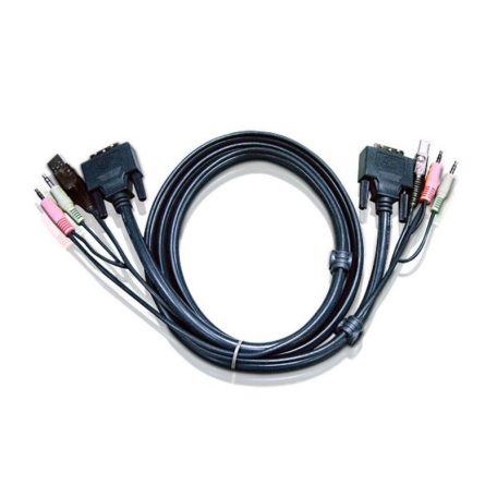 ATEN USB DVI-D Dual Link KVM Cable 1,8m Black