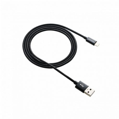 Canyon CFI-3 Braided Lightning - USB cable for iPhone 1m Black