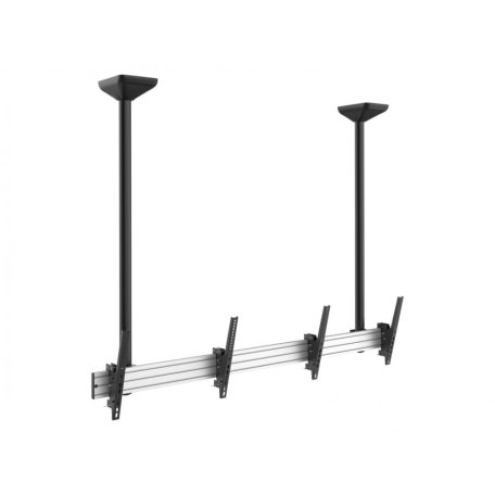 EQuip 45"-55" Dual Screen Ceiling Mount Black