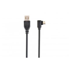   Gembird CC-USB2-AMMDM90-6 Double-sided angled Micro-USB to USB2.0 AM cable 1,8m Black