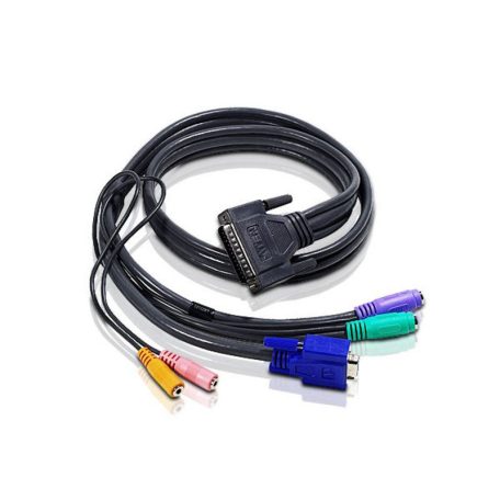 ATEN 2L-1701S 1,1m PS/2 VGA KVM with Audio Cable