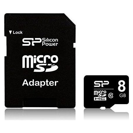 Silicon Power 8GB microSDHC Elite Class 10 UHS-1 U1 + Adapter