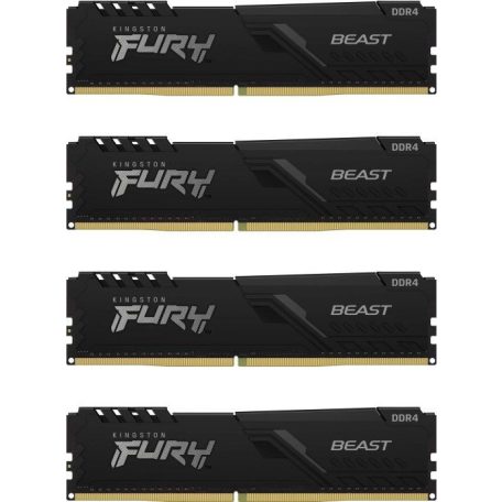 Kingston 64GB DDR4 3200MHz Kit(4x16GB) Fury Beast Black